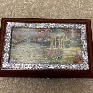 Thomas Kinkade “My Daughter, I Love You Always” Music Box